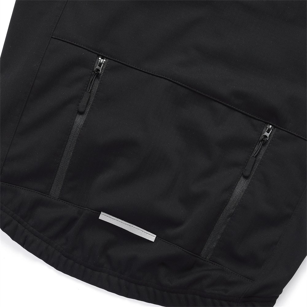 WOSAWE Winter Cycling Jacket Fleece Men Windproof Bike Wind Coat MTB Bicycle Jacket Reflective Cycling Clothing Ropa Ciclismo