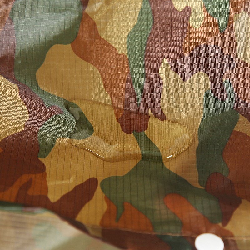 AJOTEQPT 210T Polyester Taffeta Rain Coat PU Camouflage Waterproof Outdoor Hiking Rain Poncho