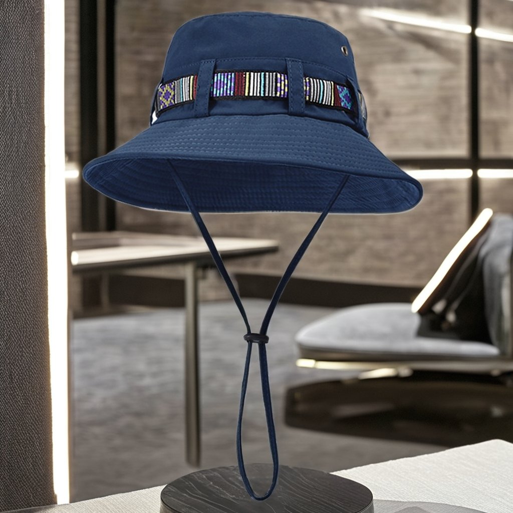 Unisex Outdoor UV Protection Boonie Fishing Hat Summer Beach Hat Wide Brim Packable Climbing Hiking Fisherman Cap Travel Casual
