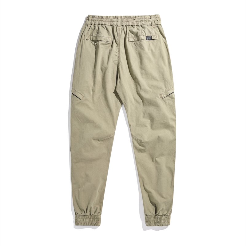 Men's Casual Tactical Cargo Pants Durable Multi-Pocket Design for Outdoor Hiking & Camping Mid-Waist for Spring & Fall