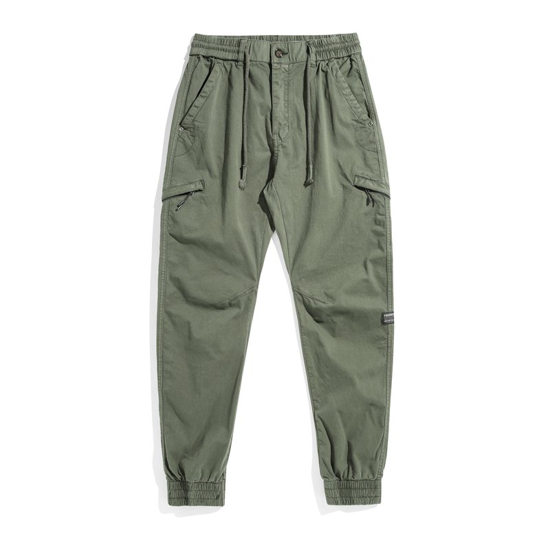 Men's Casual Tactical Cargo Pants Durable Multi-Pocket Design for Outdoor Hiking & Camping Mid-Waist for Spring & Fall