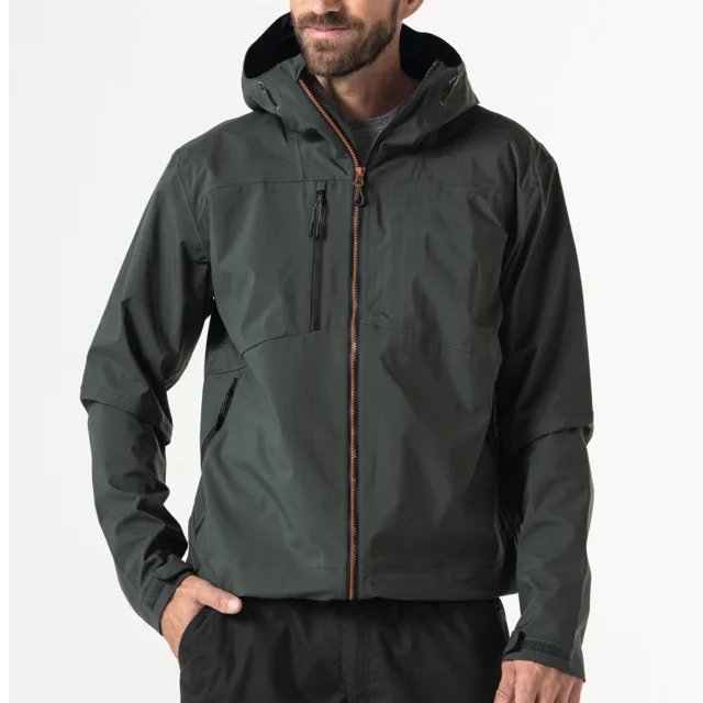 CONMR Men's Three-Layer Waterproof Jacket Durable Sportswear for Outdoor Hiking in Winter and Spring Windbreaker Style