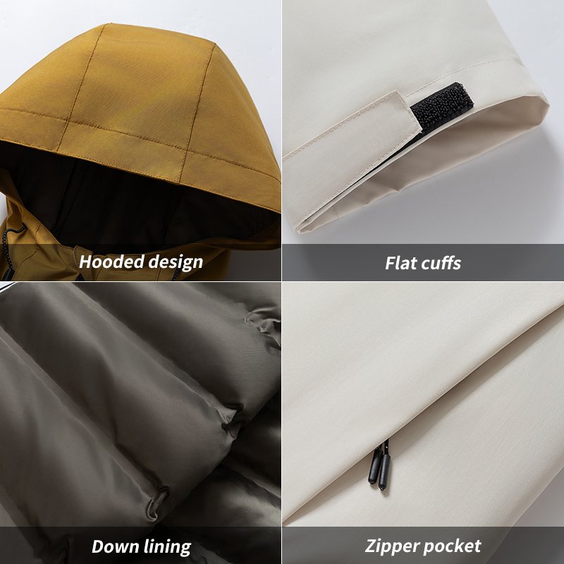 Custom Colorblocking Water Resistant Windbreaker Running Hiking Men's Jacket with Hooded