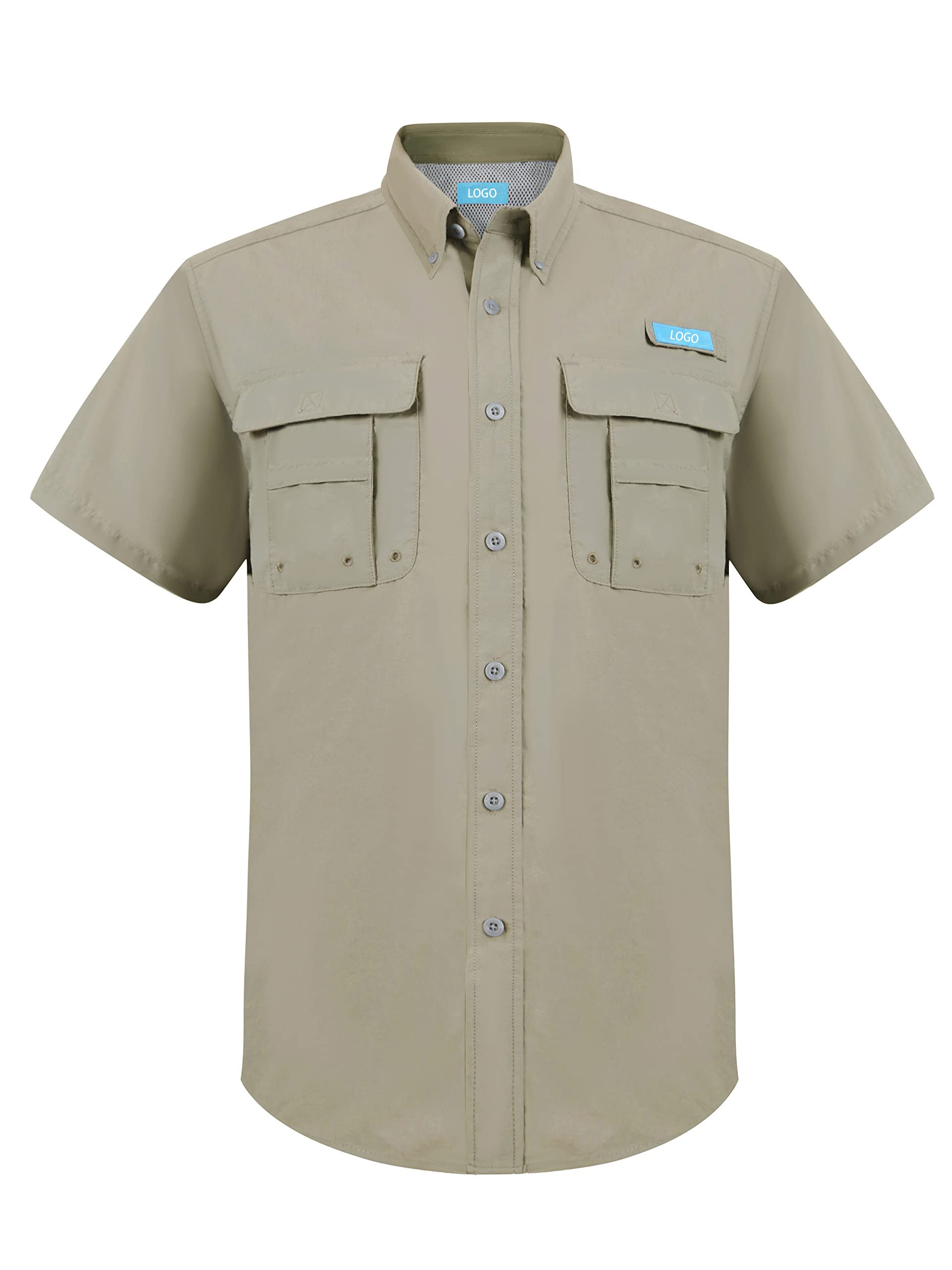2024 Custom UPF50+ Men's Shirt Breathable Camping Shirt Sun Fishing Shirt