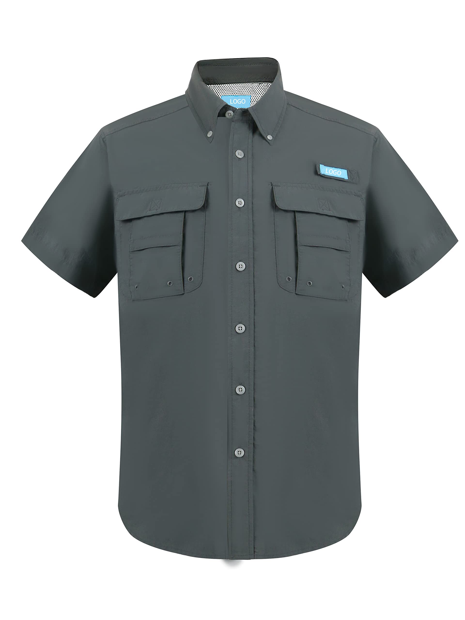 2024 Custom UPF50+ Men's Shirt Breathable Camping Shirt Sun Fishing Shirt