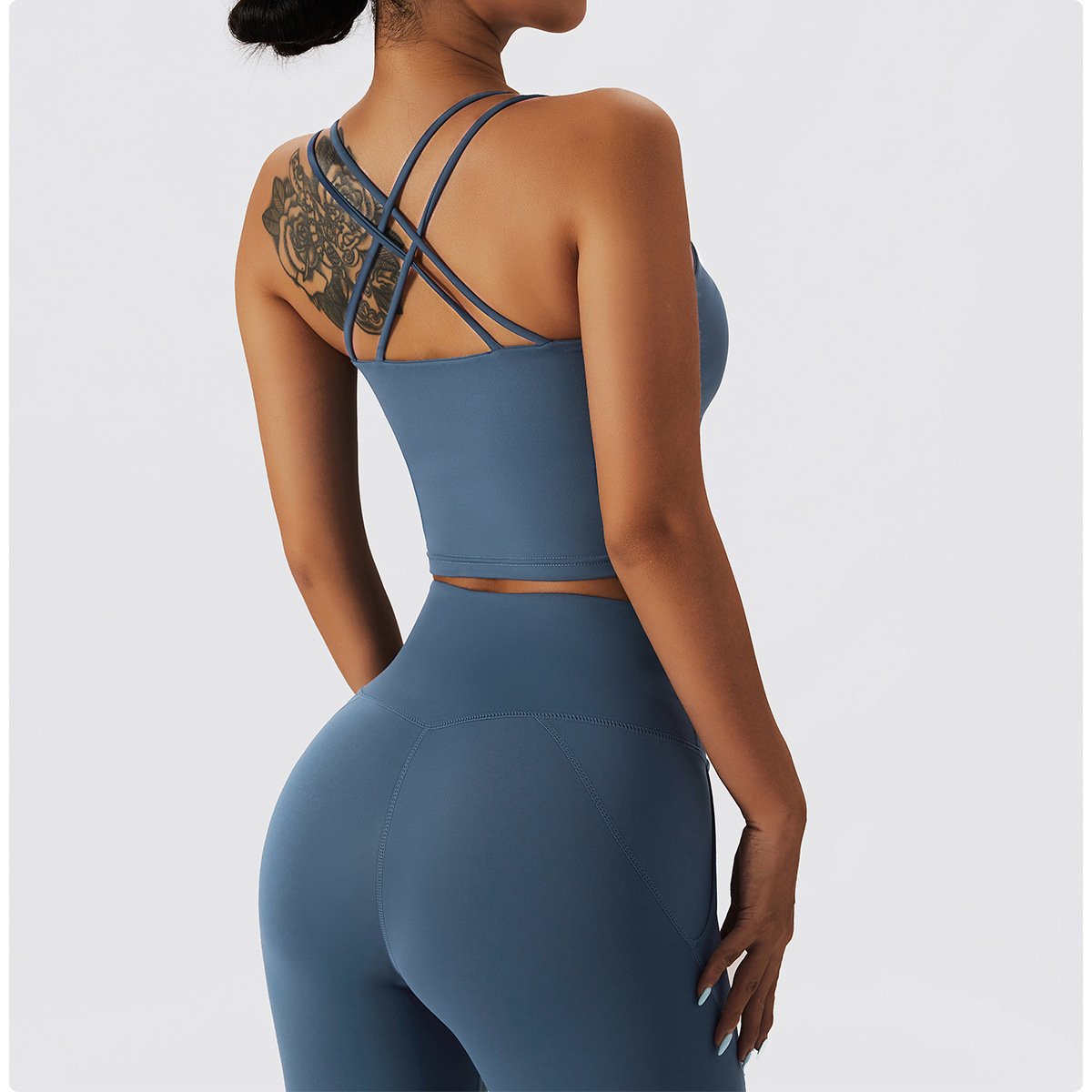 Winter Conjunto Deportivo Mujer Fitness Sports Clothing 2 Piece Women Gym Wear Nude Touch Skin Fleece Seamed Yoga Set