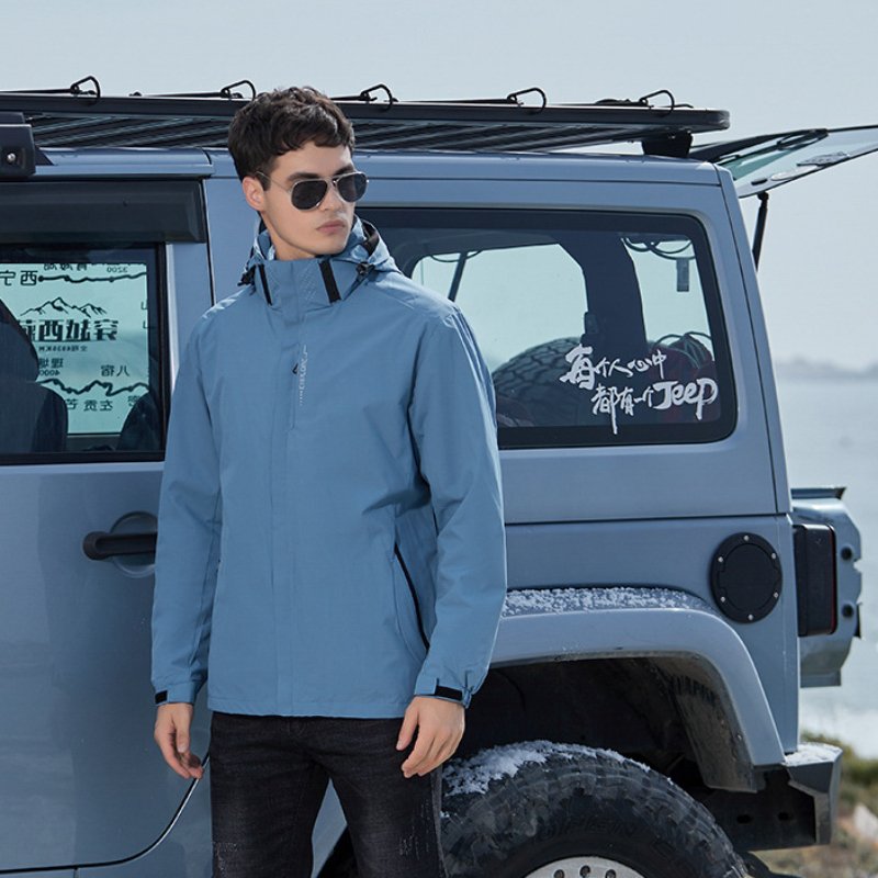 SC11291 Outdoor Jacket Fleece Liner Two-piece Thickened Warm Mountaineering Clothes Men's Women's Outdoor Hiking Jackets