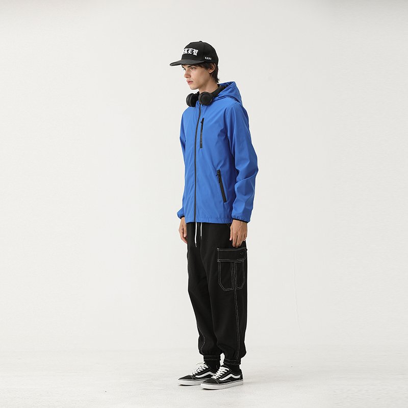Logo Windproof Sport Clothing Soft Shell Blazer Coat Hooded Hunting Quick Dry Outdoor Jacket For Men