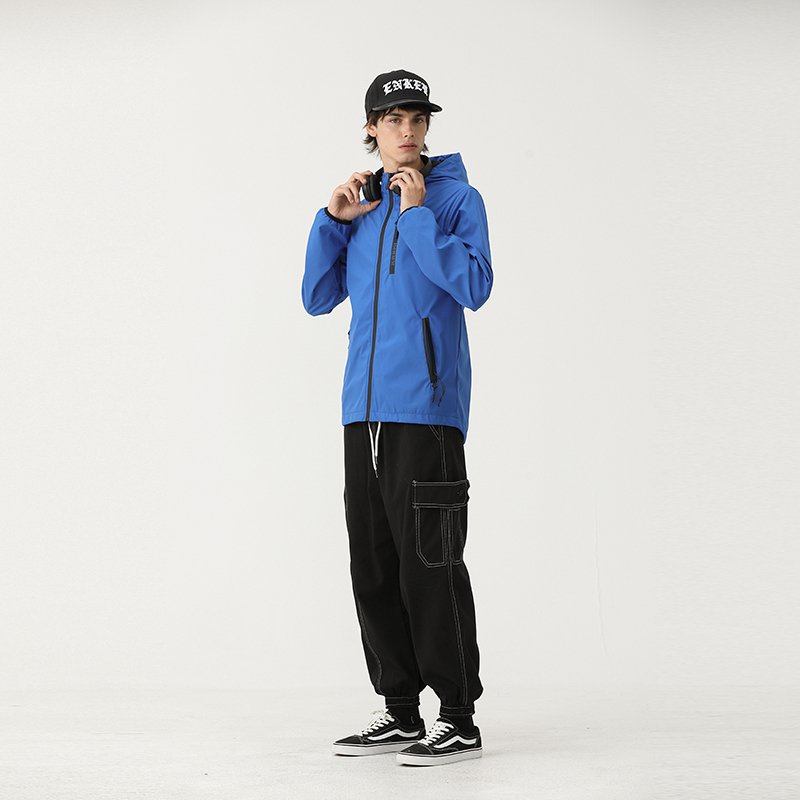 Logo Windproof Sport Clothing Soft Shell Blazer Coat Hooded Hunting Quick Dry Outdoor Jacket For Men