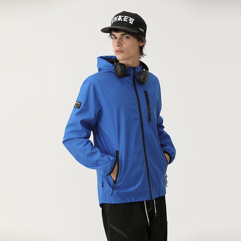 Logo Windproof Sport Clothing Soft Shell Blazer Coat Hooded Hunting Quick Dry Outdoor Jacket For Men