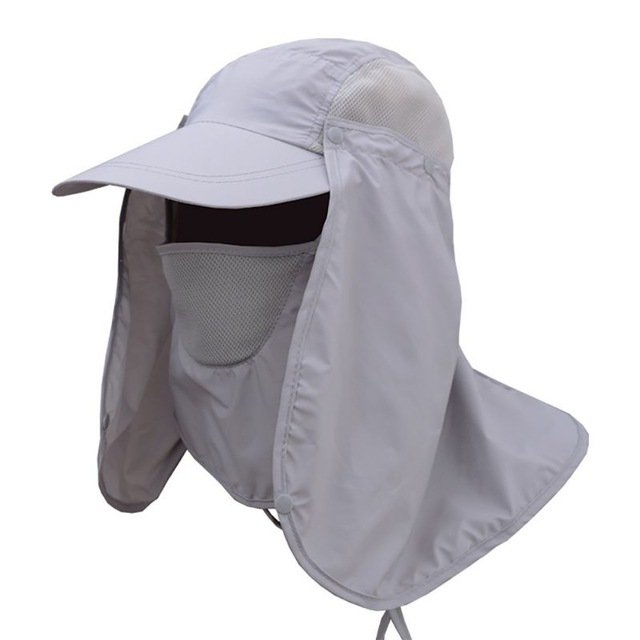 High Quality UV Protection Fishing Caps for men and women Hiking Camping Visor Hat Face Neck Cover Fishing Sun Protect Cap