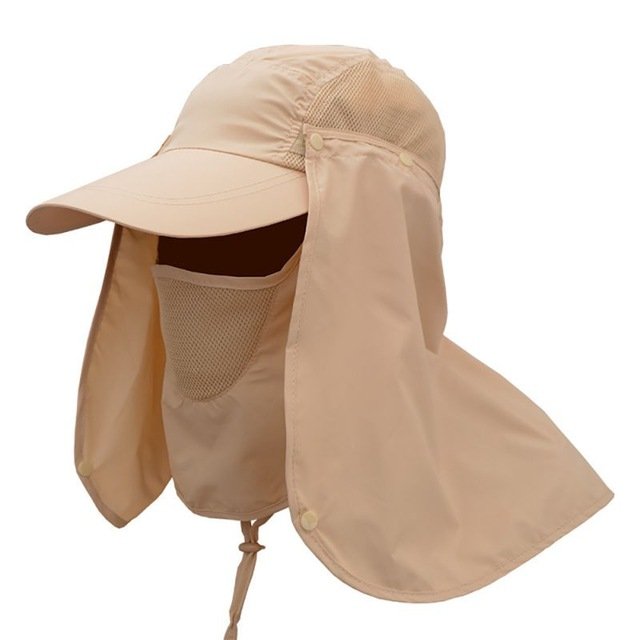 High Quality UV Protection Fishing Caps for men and women Hiking Camping Visor Hat Face Neck Cover Fishing Sun Protect Cap