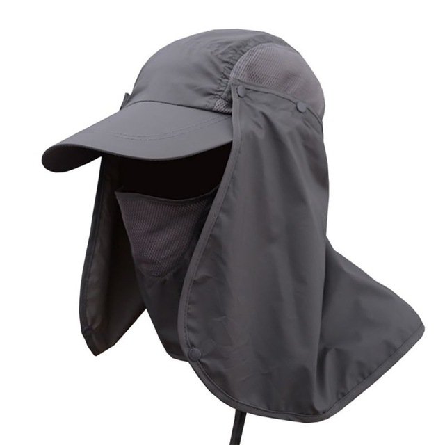 High Quality UV Protection Fishing Caps for men and women Hiking Camping Visor Hat Face Neck Cover Fishing Sun Protect Cap