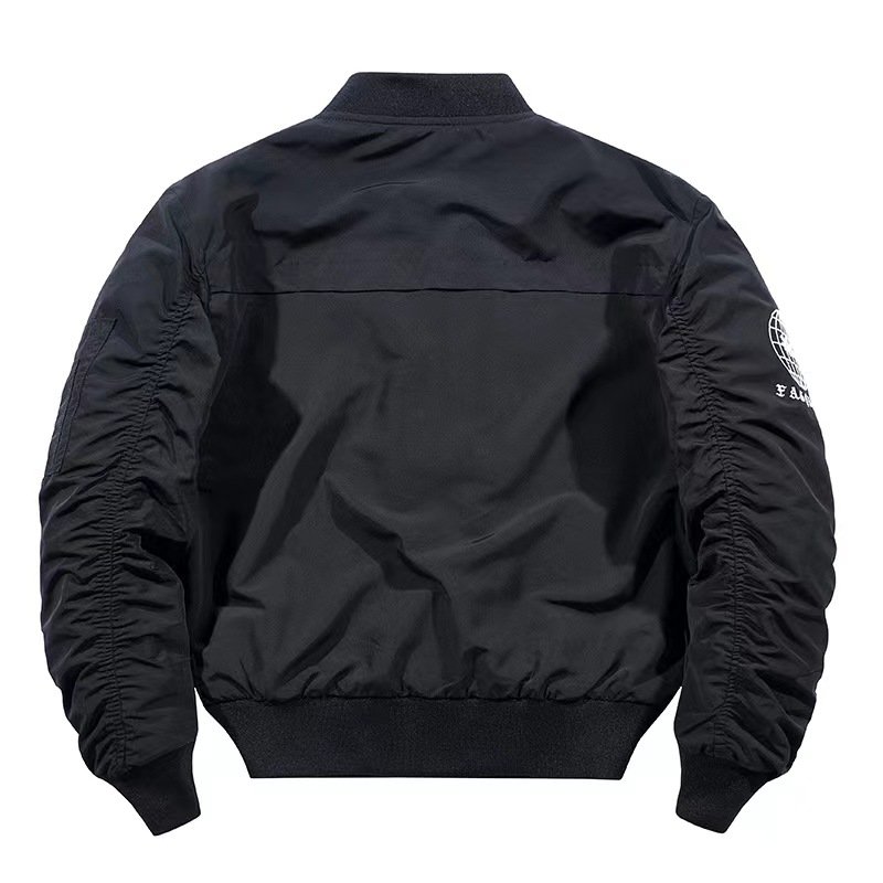 2024 Hot Sale Bomber Flight Jacket Men Custom Embroidery Zip Up Bomber Winters Jacket For Men
