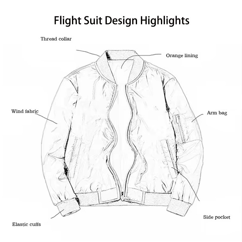 2024 Hot Sale Bomber Flight Jacket Men Custom Embroidery Zip Up Bomber Winters Jacket For Men