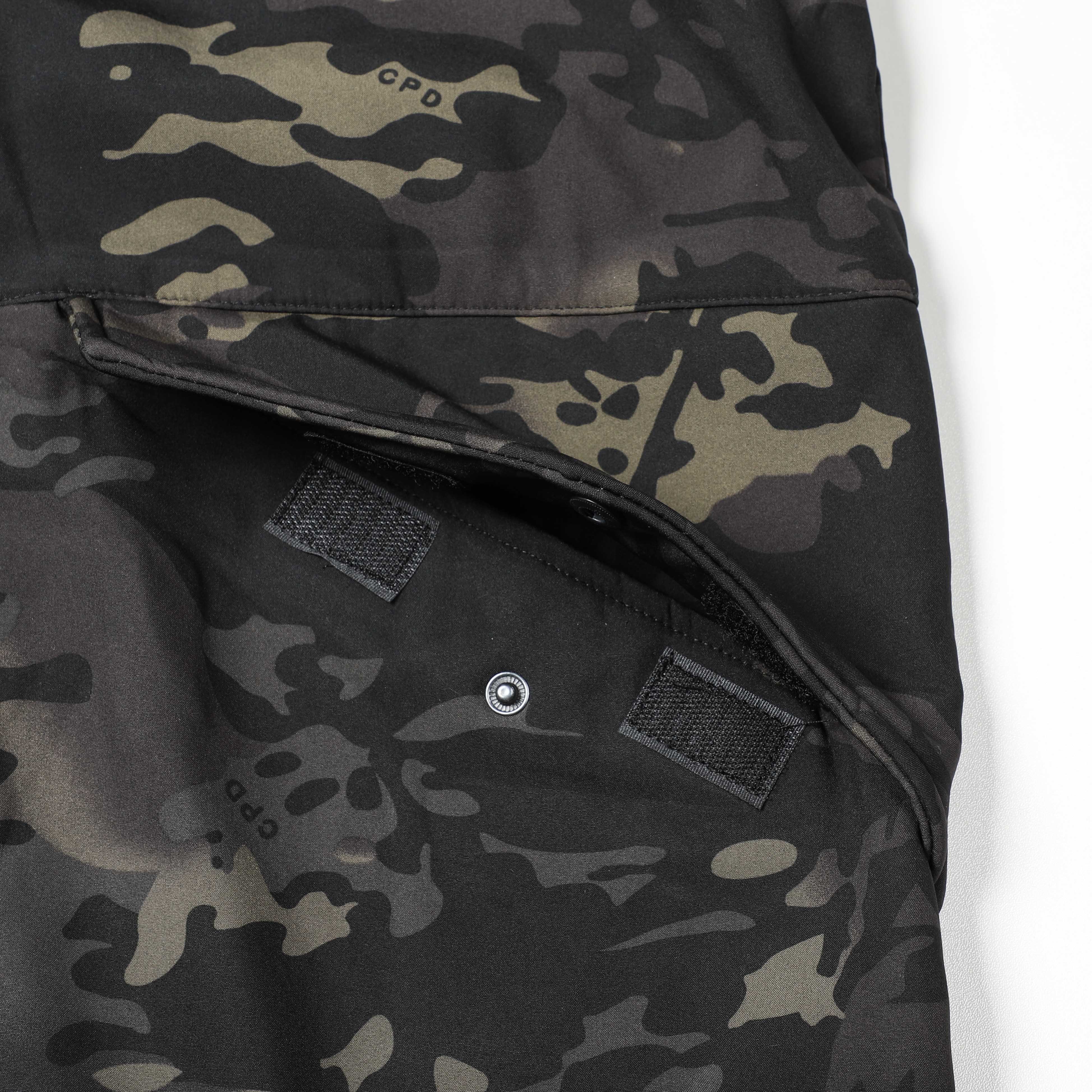 Jinteng Customized Logo Men Waterproof Softshell Fleece Outdoor Hiking Clothing Security Guard Tactical Camo Uniforms Jacket