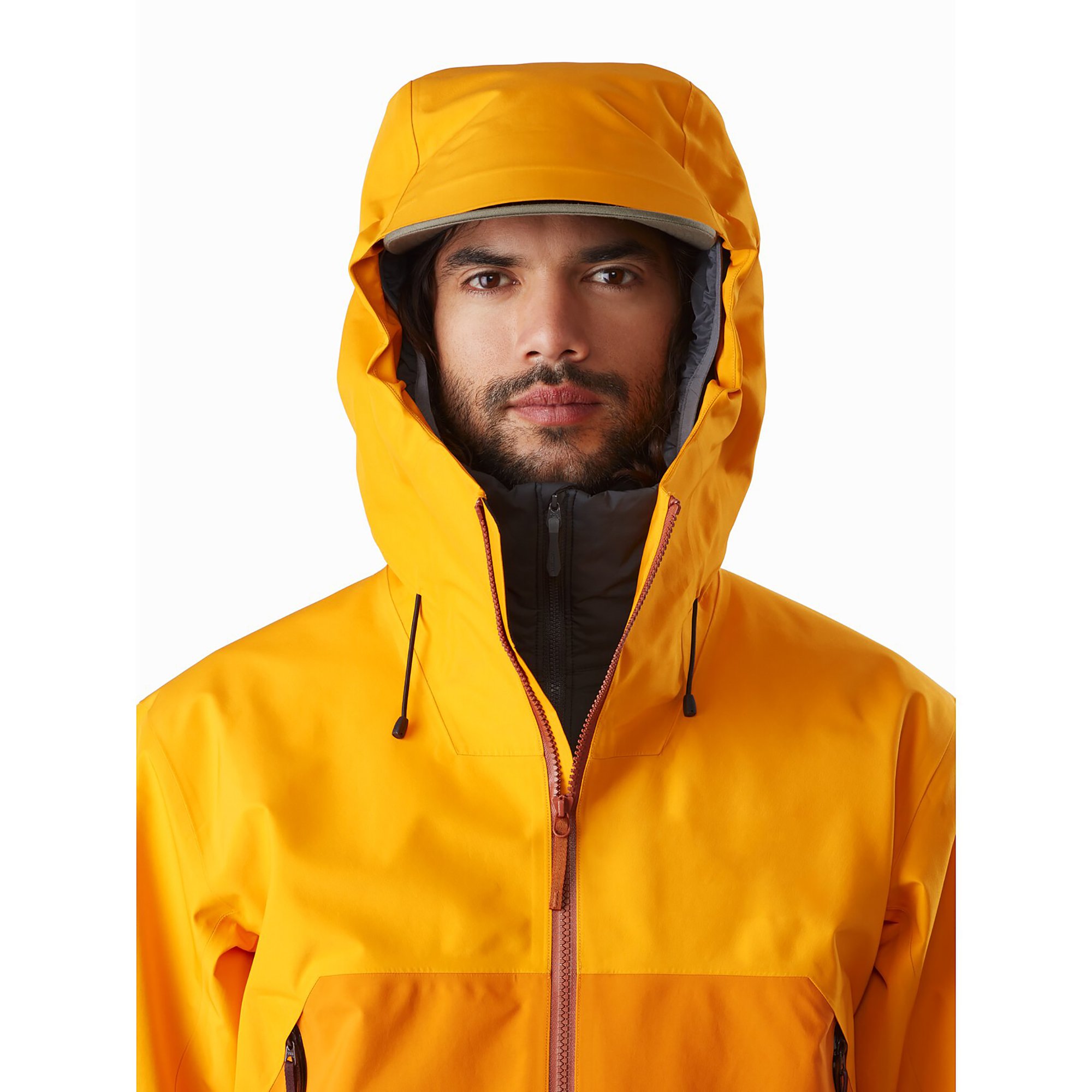 Men Waterproof Seam Sealed Rain Shells Jacket for Travel Hiking Windproof