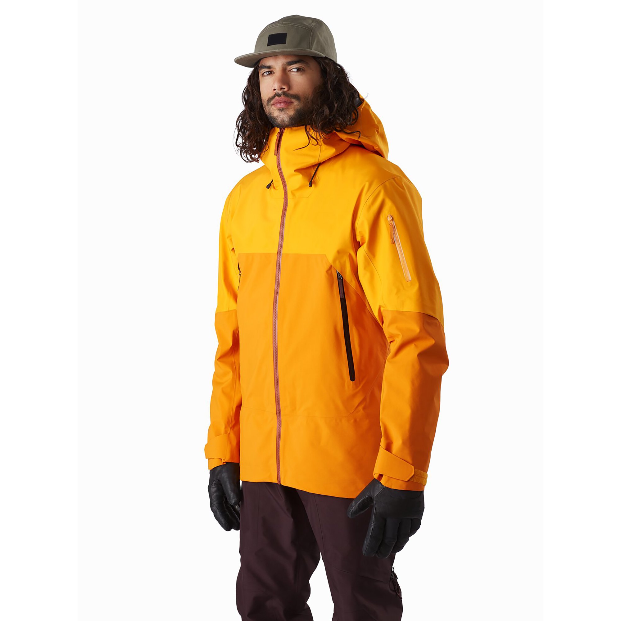 Men Waterproof Seam Sealed Rain Shells Jacket for Travel Hiking Windproof