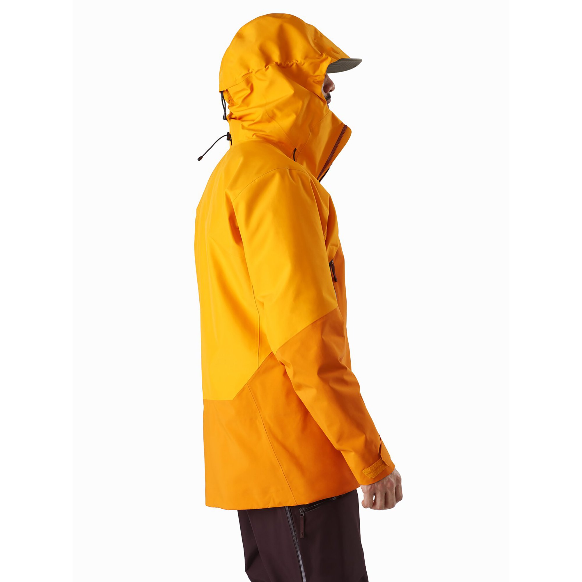 Men Waterproof Seam Sealed Rain Shells Jacket for Travel Hiking Windproof
