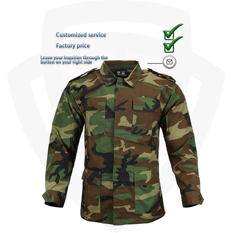 Double Safe Factory Woodland Camouflage bdu Suit Combat Uniform ripstop DPM camo Battledress Tactical Uniform Tactical Clothing