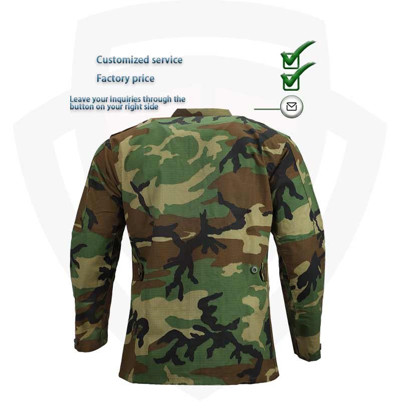 Double Safe Factory Woodland Camouflage bdu Suit Combat Uniform ripstop DPM camo Battledress Tactical Uniform Tactical Clothing