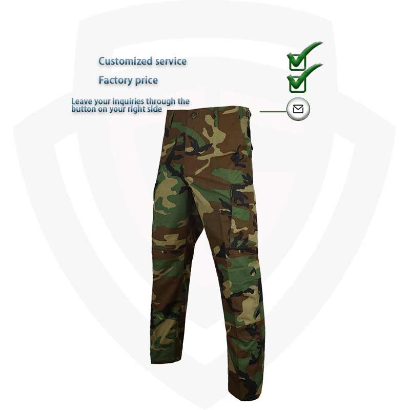 Double Safe Factory Woodland Camouflage bdu Suit Combat Uniform ripstop DPM camo Battledress Tactical Uniform Tactical Clothing