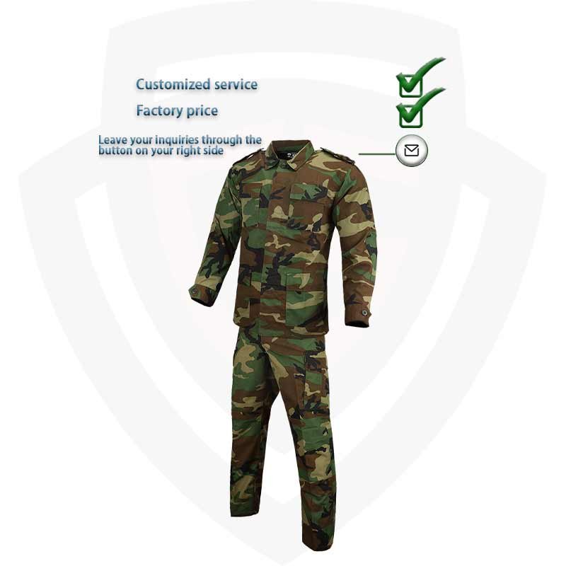 Double Safe Factory Woodland Camouflage bdu Suit Combat Uniform ripstop DPM camo Battledress Tactical Uniform Tactical Clothing