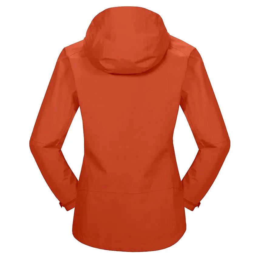 Custom Womens Waterproof Rain Jacket Lightweight Outdoor Windbreaker Breathable Hiking Jacket Windproof Rain Coat