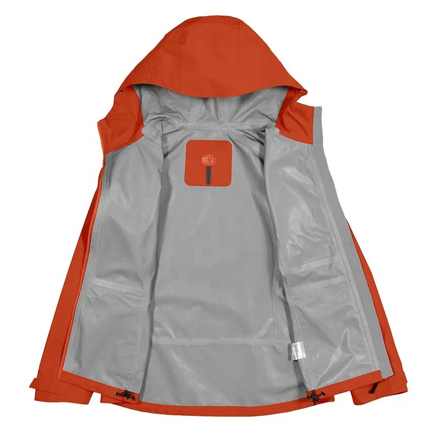 Custom Womens Waterproof Rain Jacket Lightweight Outdoor Windbreaker Breathable Hiking Jacket Windproof Rain Coat