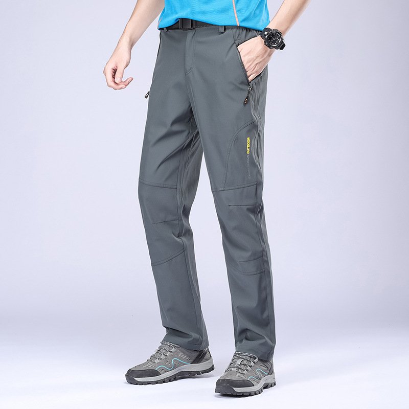 VIAMIL Men's new plus size hiking pants, skiing pants, sports warm and plush pants