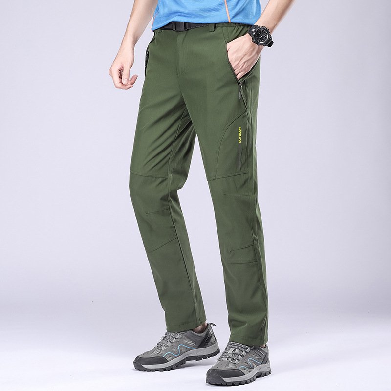 VIAMIL Men's new plus size hiking pants, skiing pants, sports warm and plush pants