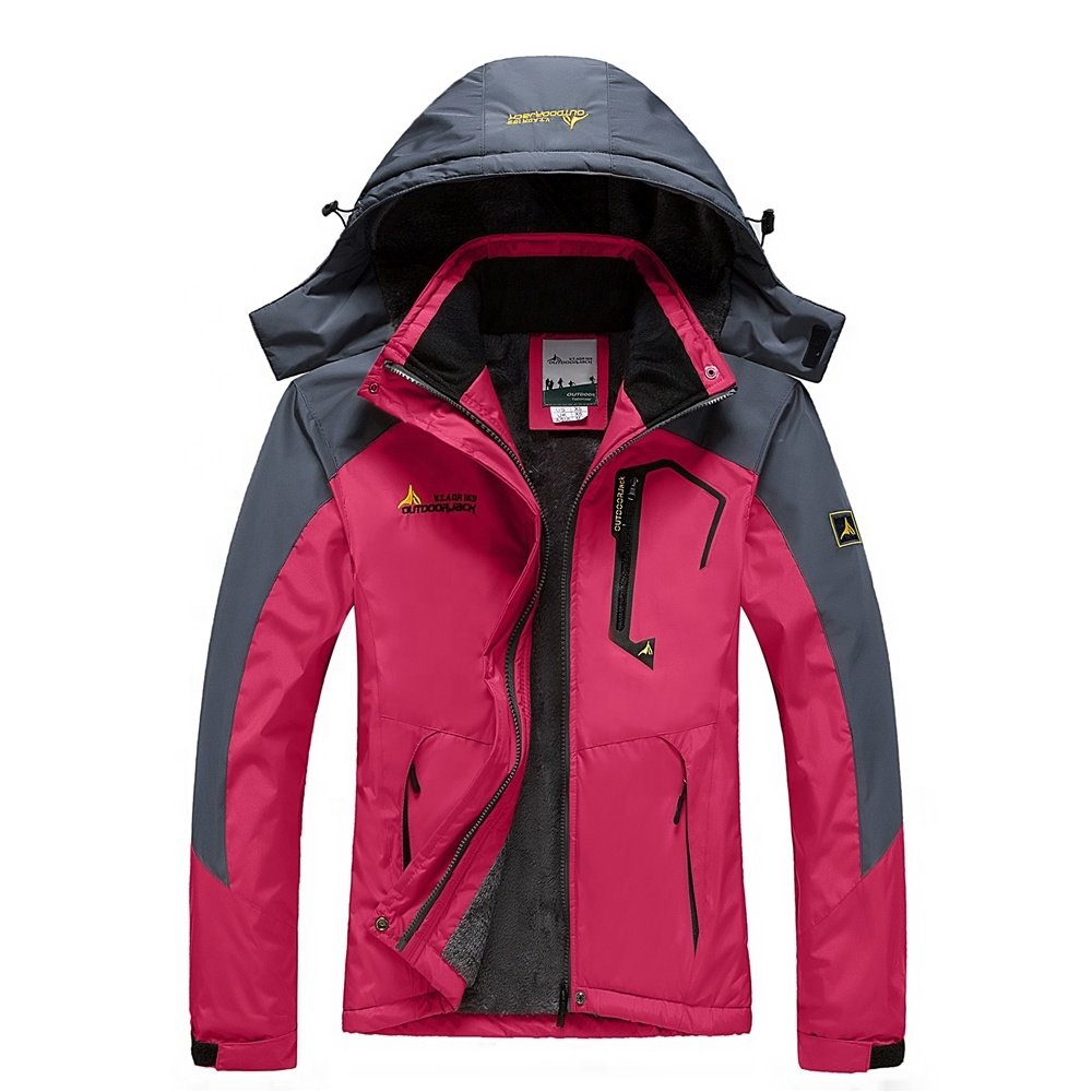 Outdoor Plush Thickened Windproof Skiing Hiking Jacket Clothes For Autumn & Winter Large Size Oversized Cotton Padded Jacket For