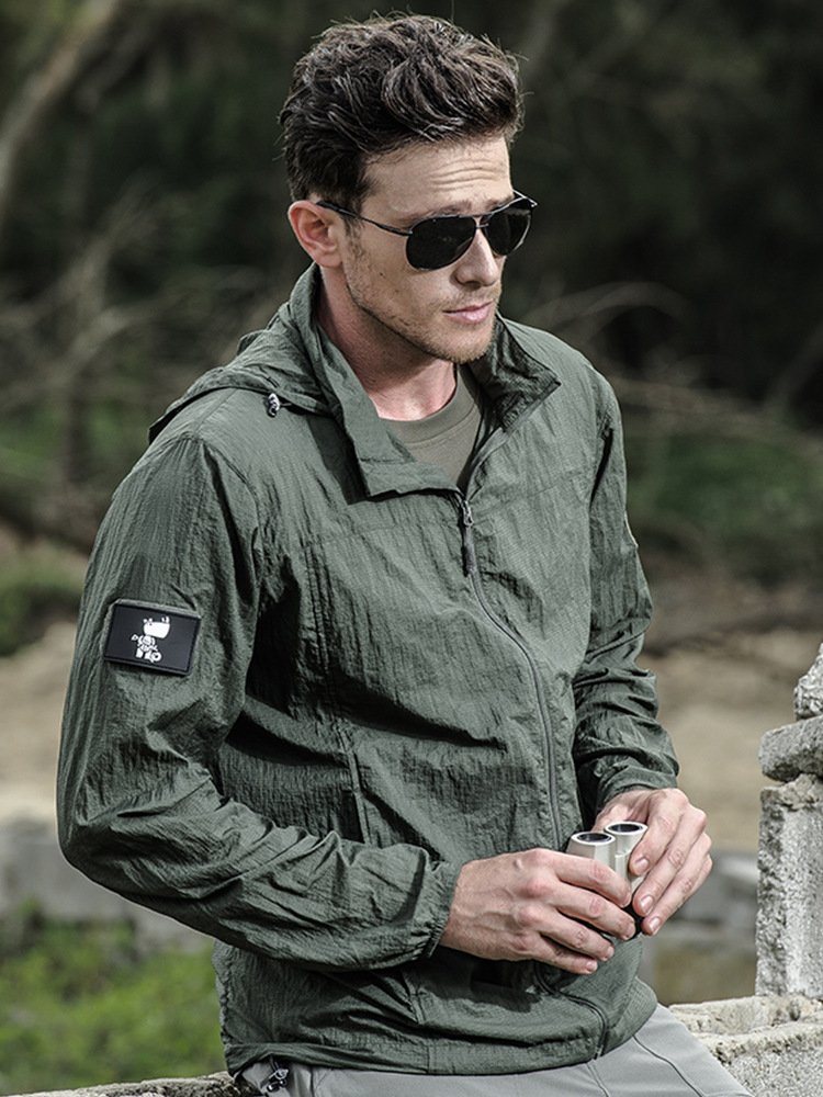 Spring and summer direct sun protection clothing breathable light