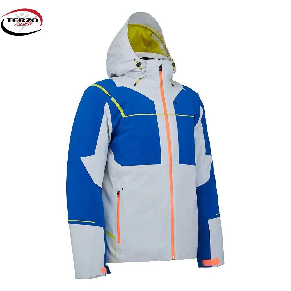 High Street Style Breathable and Waterproof Men's Woolen Ski Jacket Customizable for Winter Snowboarding Outdoor Sports