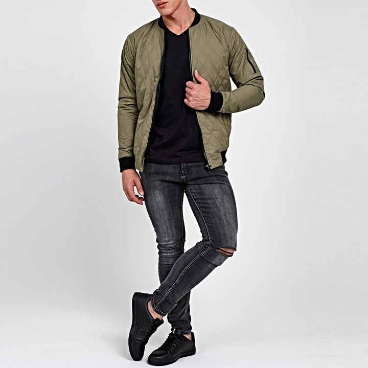 Full Customized for Boys XL Size Winter Clothing High Quality Men's Bomber Jacket New Design Light Weight Street Style Jacket