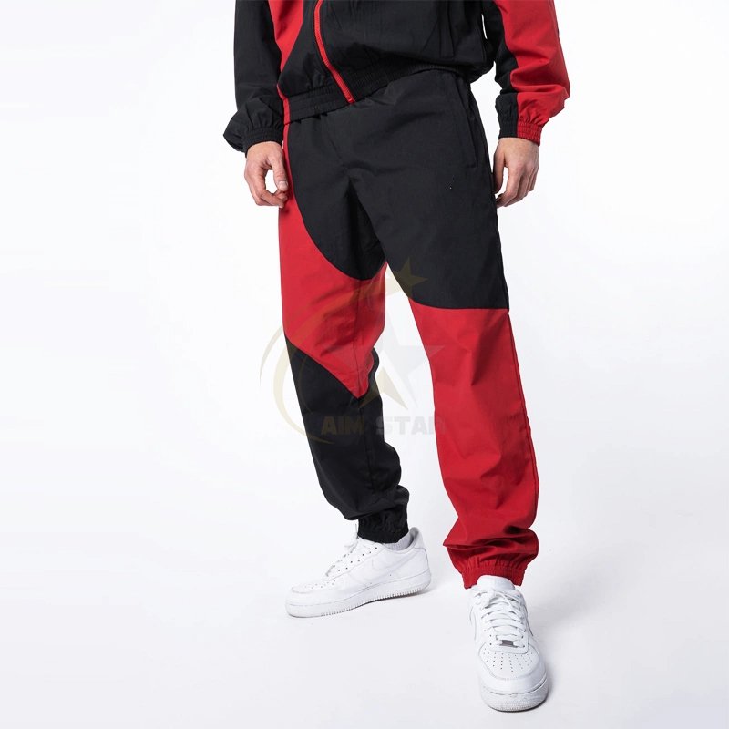 2024 men clothing manufacturer custom short and jacket jogger set two piece zipper polyester windbreaker tracksuit short set