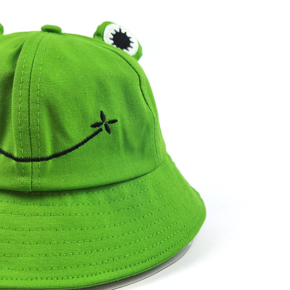 Fitspi Children Parents Frog Bucket Hat Women Summer Autumn Plain Female Panama Outdoor Hiking Beach Fishing Sunscreen Bob Caps