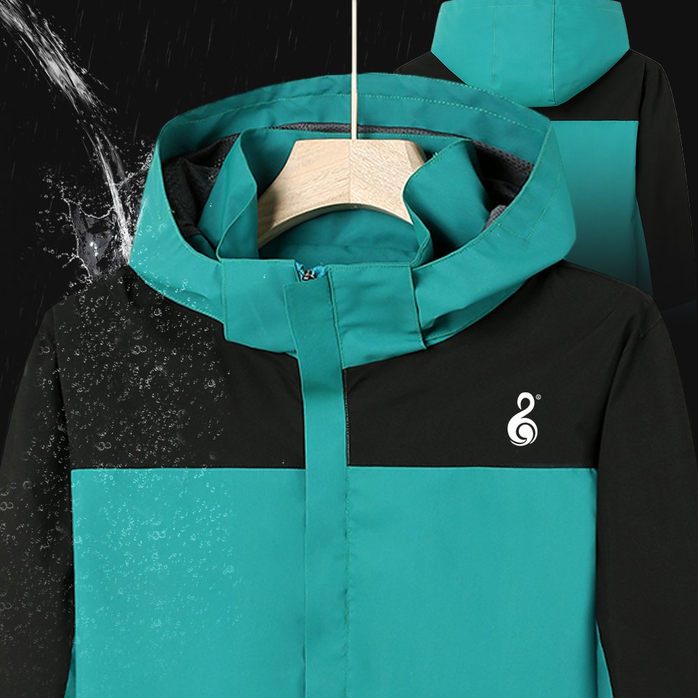 Custom Men's Lightweight Sports Windbreaker Jacket Unisex Hooded Waterproof Jacket for Hiking