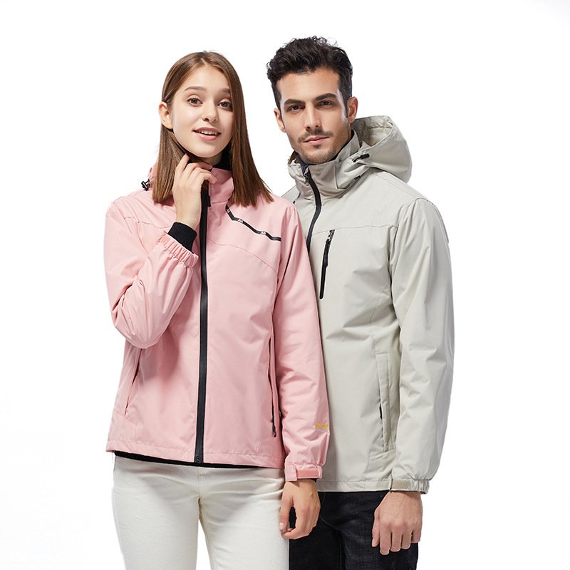 Custom RTS Men's Hooded Outdoor Cycling Hiking Rain Breathable Waterproof Windbreaker Men's jackets