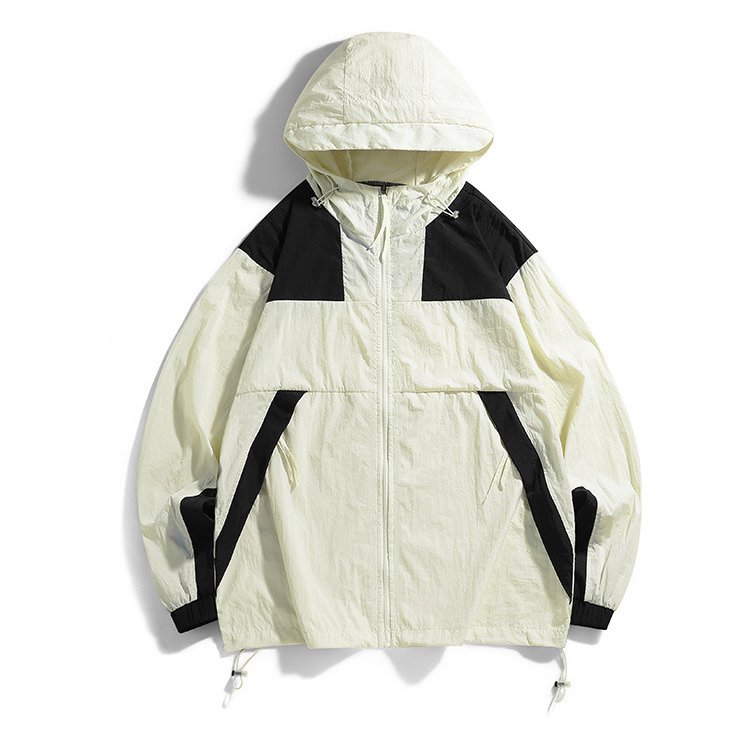 oem factory men hiking jacket color block jacket waterproof hiking jacket
