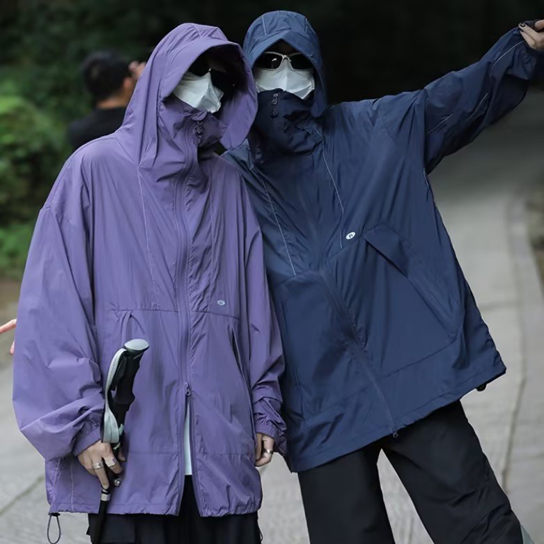 Unisex Nylon Rash Guard Jacket Custom Print UPF99 Sun Protection Clothing for Adults UV Proof Outdoor Hiking Sunscreen Jumpsuit