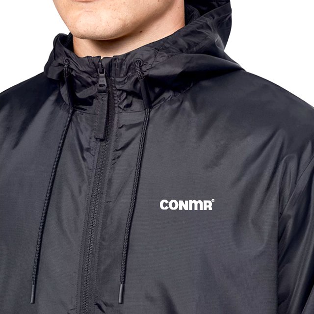 Custom Men's Jacket Black Color Rain Jacket Water-repellent Wind Breaker Jacket For Male