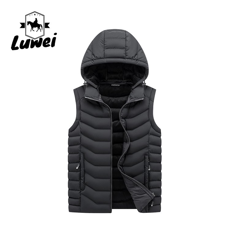 Sleeveless Quilted Utility Custom Logo Sublimation Bomber Fishing Gilet Zipped Plus Size Outdoor Waistcoat Vest with Pocket