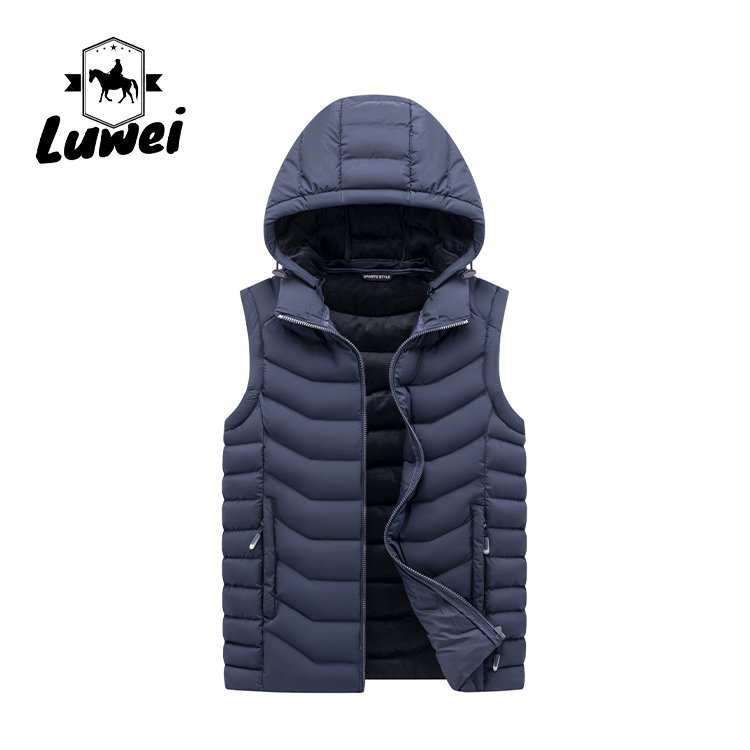 Sleeveless Quilted Utility Custom Logo Sublimation Bomber Fishing Gilet Zipped Plus Size Outdoor Waistcoat Vest with Pocket
