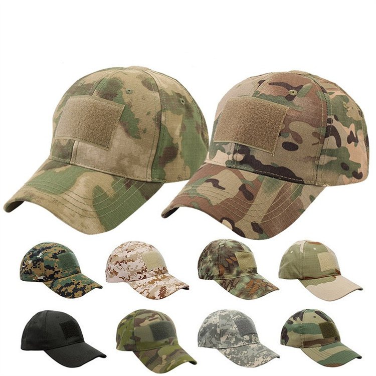 Women Men Jungle Tactical Hat Outdoor Sunscreen Visor Hiking Casquette Cap Adjustable Camo Baseball Cap