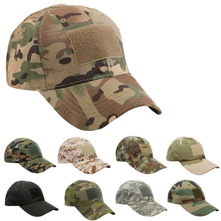 Women Men Jungle Tactical Hat Outdoor Sunscreen Visor Hiking Casquette Cap Adjustable Camo Baseball Cap
