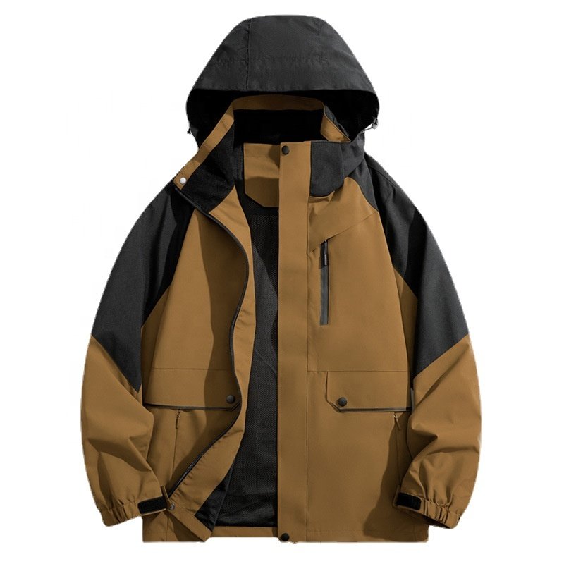 Men's Waterproof Hiking Jacket Windproof Windbreaker Jacket Fishing Camping Hunting Trekking Jacket Outdoor Softshell Coat Men