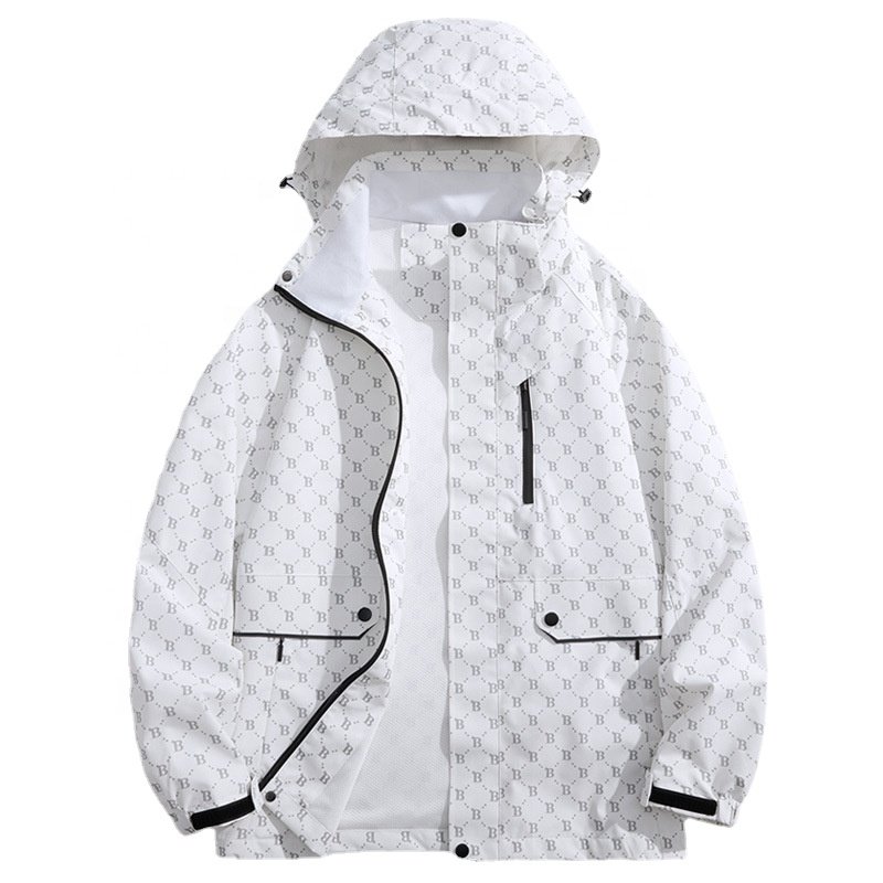 Men's Waterproof Hiking Jacket Windproof Windbreaker Jacket Fishing Camping Hunting Trekking Jacket Outdoor Softshell Coat Men