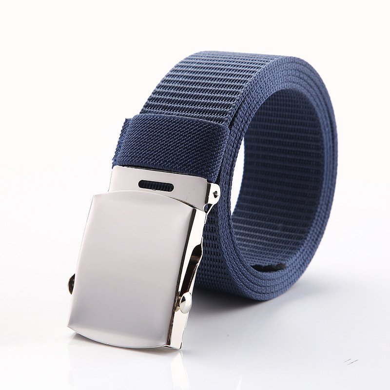 Men's Sport Belts Adjustable Fans Outdoor Tactical Belt Combat Silver color Metal Buckle Hunting Hiking Waist Fabric Belt
