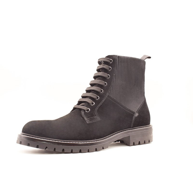 High quality and customizable men's outdoor fashionable thick soled lace up Martin boots, comfortable casual shoes